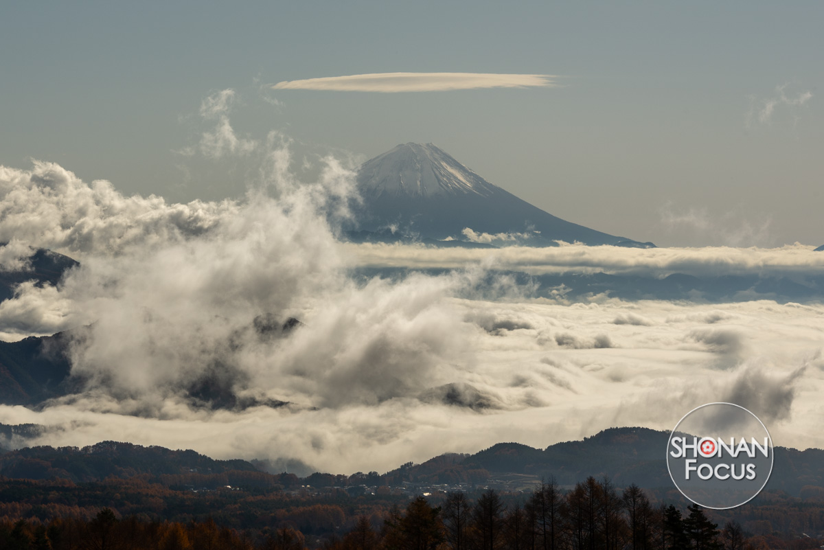 Nuage lenticulaire au-dessus du mont Fuji